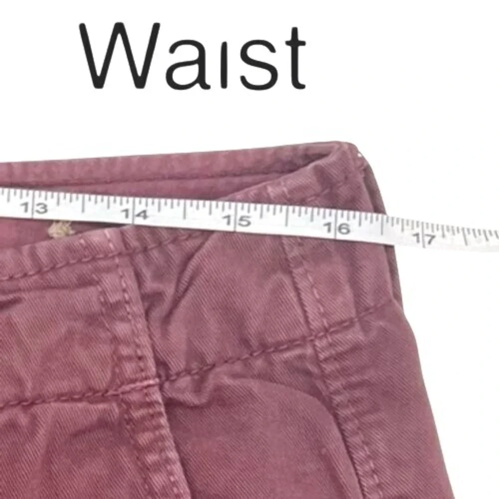 American Eagle Men's Burgundy Chino Shorts 31 Cotton Casual Classic Preppy‎